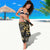 Gold Tropical Leaves Hawaii Mikioi Lei Sarong Luxury Stylized - Polynesian Pride