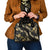 Gold Tropical Leaves Hawaii Mikioi Lei Shoulder Handbag Luxury Stylized - Polynesian Pride