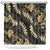 Gold Tropical Leaves Hawaii Mikioi Lei Shower Curtain Luxury Stylized - Polynesian Pride