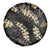 Gold Tropical Leaves Hawaii Mikioi Lei Spare Tire Cover Luxury Stylized - Polynesian Pride