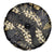 Gold Tropical Leaves Hawaii Mikioi Lei Spare Tire Cover Luxury Stylized - Polynesian Pride