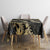 Gold Tropical Leaves Hawaii Mikioi Lei Tablecloth Luxury Stylized - Polynesian Pride
