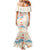 Beige Hawaii Lei Seashells Starfish Mermaid Dress Sandy Sylized - Polynesian Pride