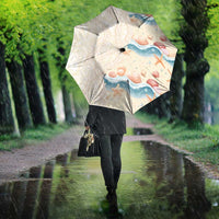 Beige Hawaii Lei Seashells Starfish Umbrella Sandy Sylized - Polynesian Pride