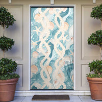 Hawaii Lei Seashells Starfish Door Cover Fresh Summer Vibe - Polynesian Pride