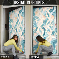 Hawaii Lei Seashells Starfish Door Cover Fresh Summer Vibe - Polynesian Pride