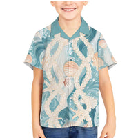 Hawaii Lei Seashells Starfish Family Matching Mermaid Dress and Hawaiian Shirt Fresh Summer Vibe - Polynesian Pride