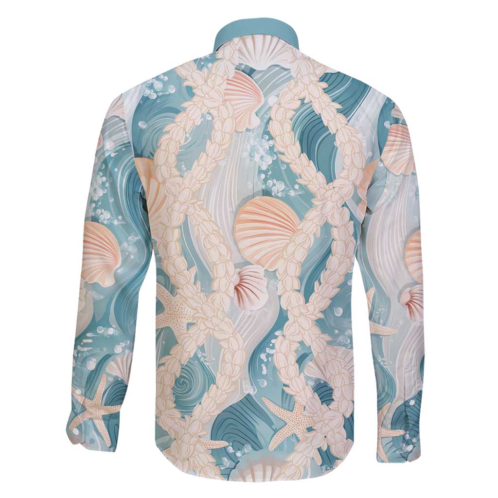 Hawaii Lei Seashells Starfish Family Matching Short Sleeve Bodycon Dress and Hawaiian Shirt Fresh Summer Vibe - Polynesian Pride