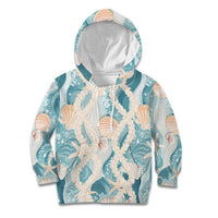 Hawaii Lei Seashells Starfish Kid Hoodie Fresh Summer Vibe - Polynesian Pride