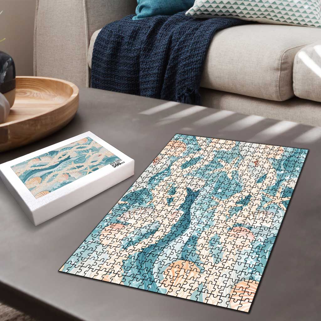 Hawaii Lei Seashells Starfish Puzzle Fresh Summer Vibe - Polynesian Pride