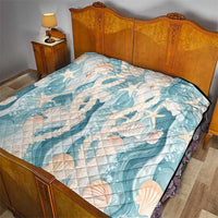 Hawaii Lei Seashells Starfish Quilt Fresh Summer Vibe - Polynesian Pride