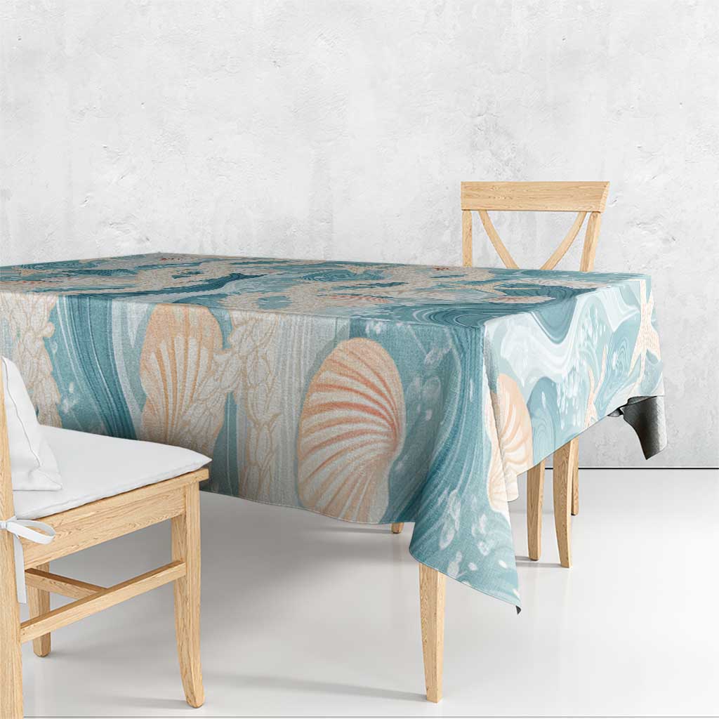 Hawaii Lei Seashells Starfish Tablecloth Fresh Summer Vibe - Polynesian Pride