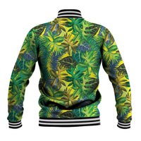 Hawaii Summer Tropical Leaves Baseball Jacket - Polynesian Pride