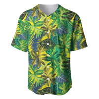 Hawaii Summer Tropical Leaves Baseball Jersey - Polynesian Pride