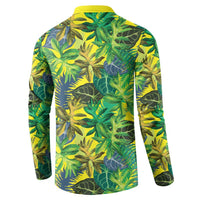 Hawaii Summer Tropical Leaves Button Sweatshirt - Polynesian Pride