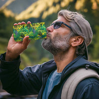 Hawaii Summer Tropical Leaves 4 in 1 Can Cooler Tumbler - Polynesian Pride