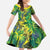 Hawaii Summer Tropical Leaves Family Matching Long Sleeve Bodycon Dress and Hawaiian Shirt - Polynesian Pride