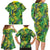 Hawaii Summer Tropical Leaves Family Matching Long Sleeve Bodycon Dress and Hawaiian Shirt - Polynesian Pride