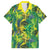 Hawaii Summer Tropical Leaves Family Matching Long Sleeve Bodycon Dress and Hawaiian Shirt - Polynesian Pride