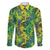 Hawaii Summer Tropical Leaves Family Matching Long Sleeve Bodycon Dress and Hawaiian Shirt - Polynesian Pride