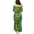 Hawaii Summer Tropical Leaves Family Matching Puletasi and Hawaiian Shirt - Polynesian Pride