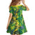 Hawaii Summer Tropical Leaves Family Matching Short Sleeve Bodycon Dress and Hawaiian Shirt - Polynesian Pride
