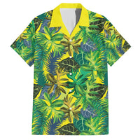 Hawaii Summer Tropical Leaves Family Matching Short Sleeve Bodycon Dress and Hawaiian Shirt - Polynesian Pride