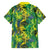 Hawaii Summer Tropical Leaves Family Matching Short Sleeve Bodycon Dress and Hawaiian Shirt - Polynesian Pride