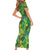 Hawaii Summer Tropical Leaves Family Matching Short Sleeve Bodycon Dress and Hawaiian Shirt - Polynesian Pride
