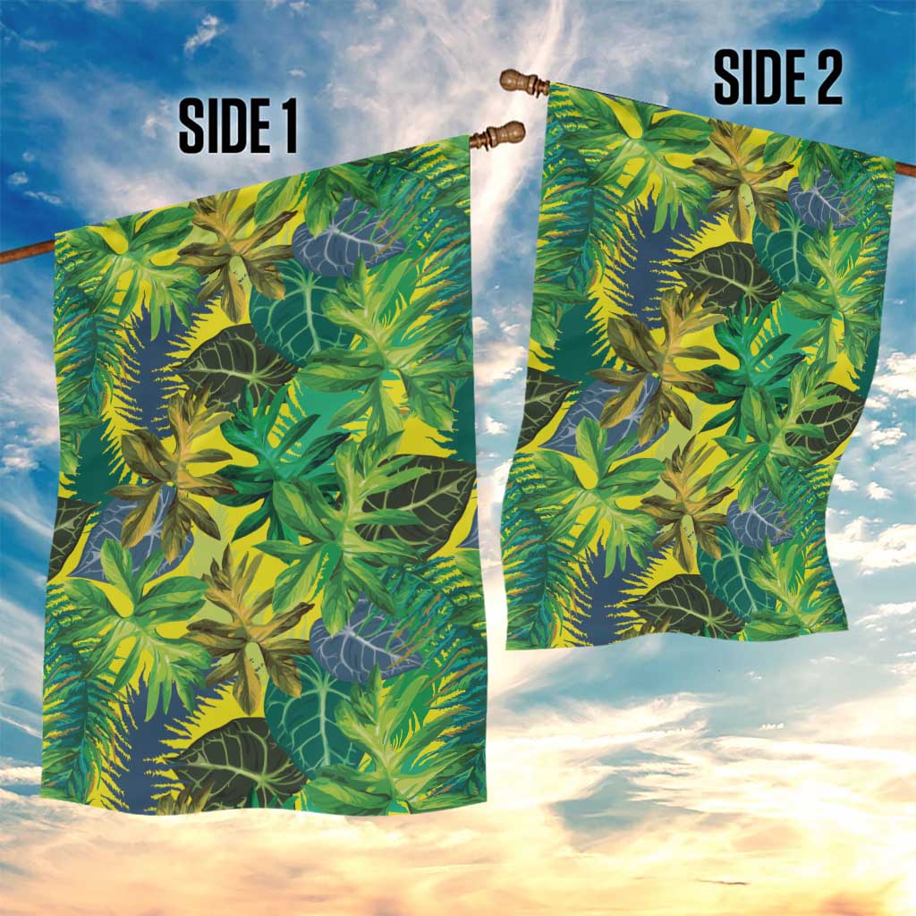 Hawaii Summer Tropical Leaves Garden Flag - Polynesian Pride