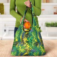 Hawaii Summer Tropical Leaves Grocery Bag - Polynesian Pride