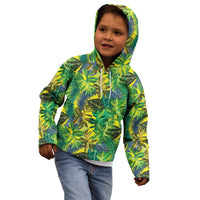 Hawaii Summer Tropical Leaves Kid Hoodie - Polynesian Pride
