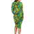 Hawaii Summer Tropical Leaves Long Sleeve Bodycon Dress - Polynesian Pride