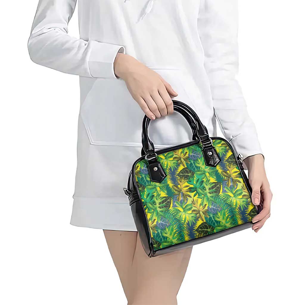 Hawaii Summer Tropical Leaves Shoulder Handbag - Polynesian Pride