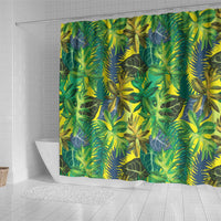 Hawaii Summer Tropical Leaves Shower Curtain - Polynesian Pride