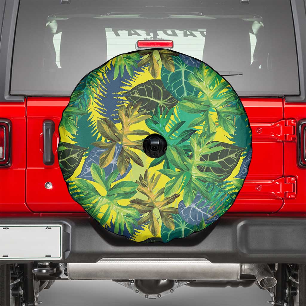 Hawaii Summer Tropical Leaves Spare Tire Cover - Polynesian Pride