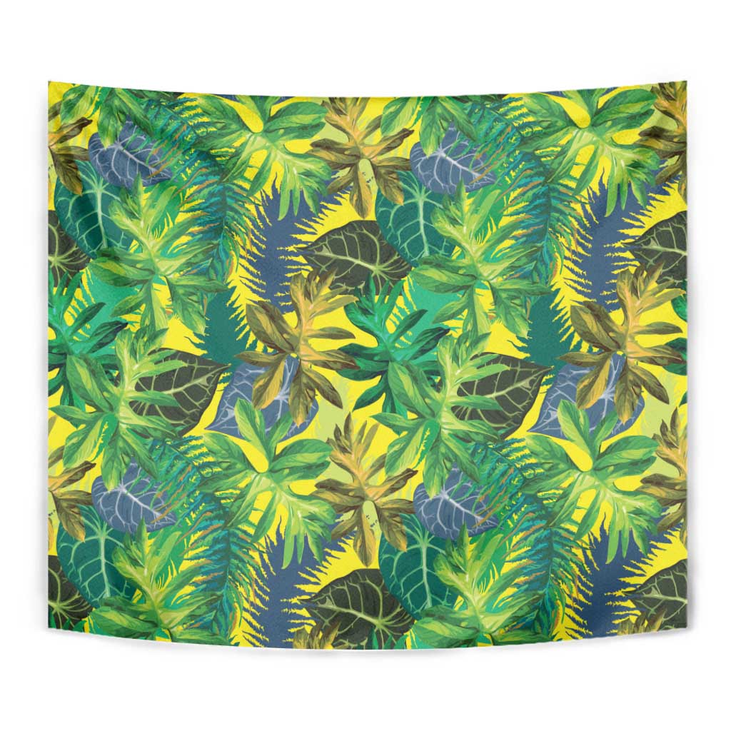 Hawaii Summer Tropical Leaves Tapestry - Polynesian Pride