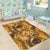 Hawaii Gold Tropical Leaves Area Rug - Polynesian Pride