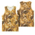 Hawaii Gold Tropical Leaves Basketball Jersey - Polynesian Pride