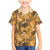 Hawaii Gold Tropical Leaves Family Matching Mermaid Dress and Hawaiian Shirt - Polynesian Pride