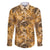 Hawaii Gold Tropical Leaves Family Matching Puletasi and Hawaiian Shirt - Polynesian Pride