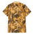 Hawaii Gold Tropical Leaves Family Matching Tank Maxi Dress and Hawaiian Shirt - Polynesian Pride