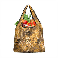 Hawaii Gold Tropical Leaves Grocery Bag - Polynesian Pride