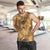 Hawaii Gold Tropical Leaves Men Tank Top - Polynesian Pride