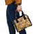 Hawaii Gold Tropical Leaves Shoulder Handbag - Polynesian Pride