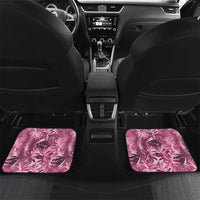 Hawaii Pink Tropical Leaves Car Mats - Polynesian Pride