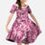 Hawaii Pink Tropical Leaves Family Matching Puletasi and Hawaiian Shirt - Polynesian Pride