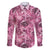 Hawaii Pink Tropical Leaves Family Matching Puletasi and Hawaiian Shirt - Polynesian Pride