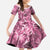 Hawaii Pink Tropical Leaves Family Matching Tank Maxi Dress and Hawaiian Shirt - Polynesian Pride