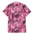Hawaii Pink Tropical Leaves Family Matching Tank Maxi Dress and Hawaiian Shirt - Polynesian Pride